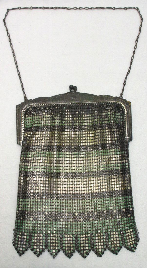 1930's Enameled Armor Mesh Purse (1 of 5)