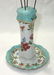 Vtg. Royal Vienna H.P.'d Hat Pin Holder & Pins - 3