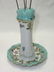 Vtg. Royal Vienna H.P.'d Hat Pin Holder & Pins - 4