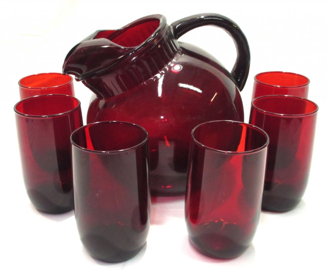 7pc Ruby Red Lemonade Set (1 of 7)