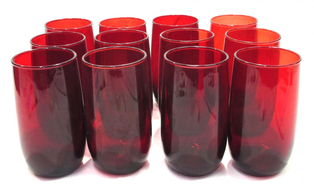 12 Ruby Red Tumblers (1 of 3)