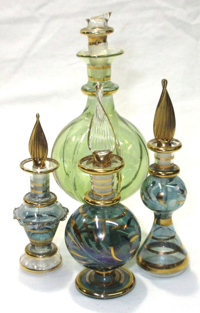 4 Ornate Perfume Bottles (1 of 5)