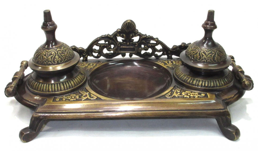 Victorian Style Double Inkwell Modern (1 of 5)