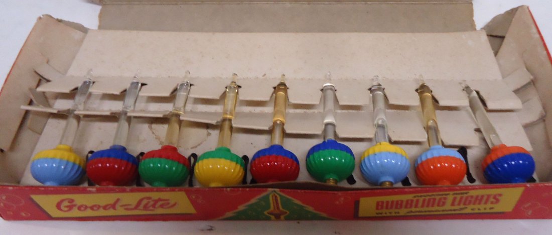 N.O.S. Christmas Bubble Light Bulbs- 9 Pc. (1 of 8)