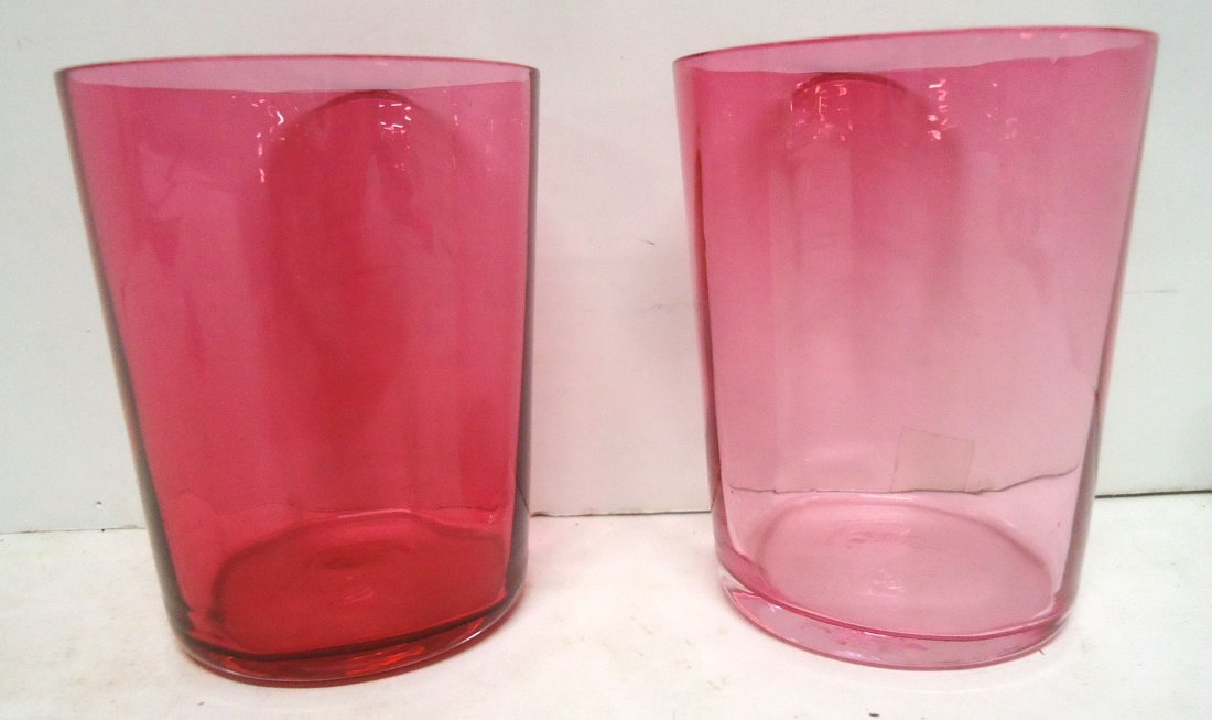 2- Vict. Cranberry Tumblers (1 of 3)