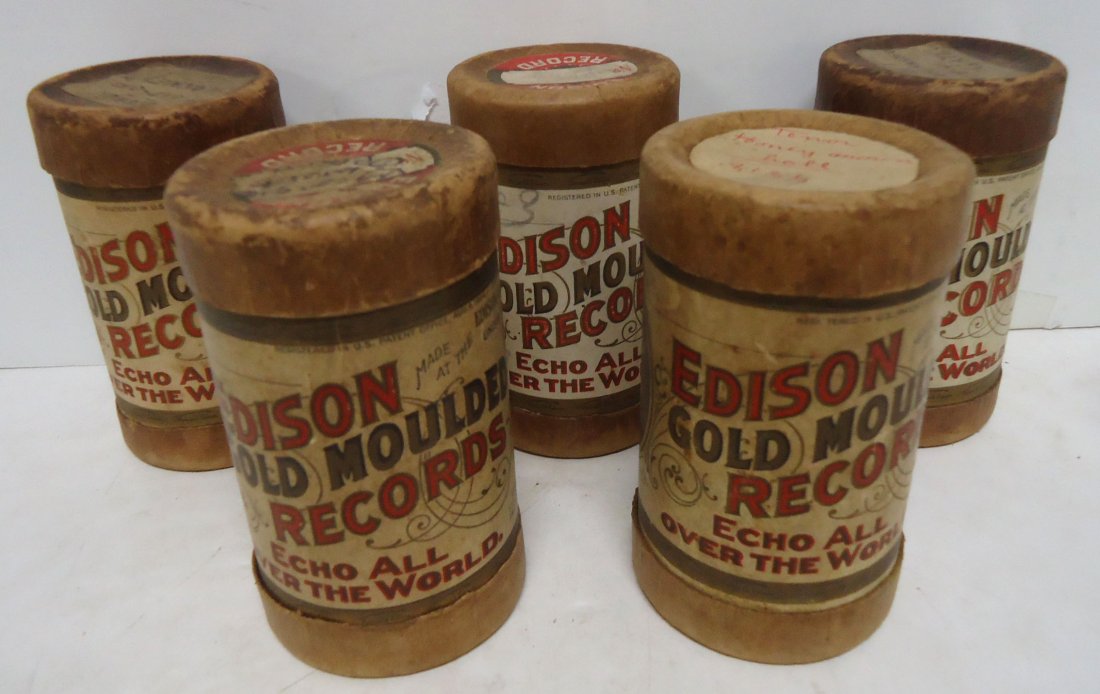 5 Edison Cylinder Records (1 of 2)