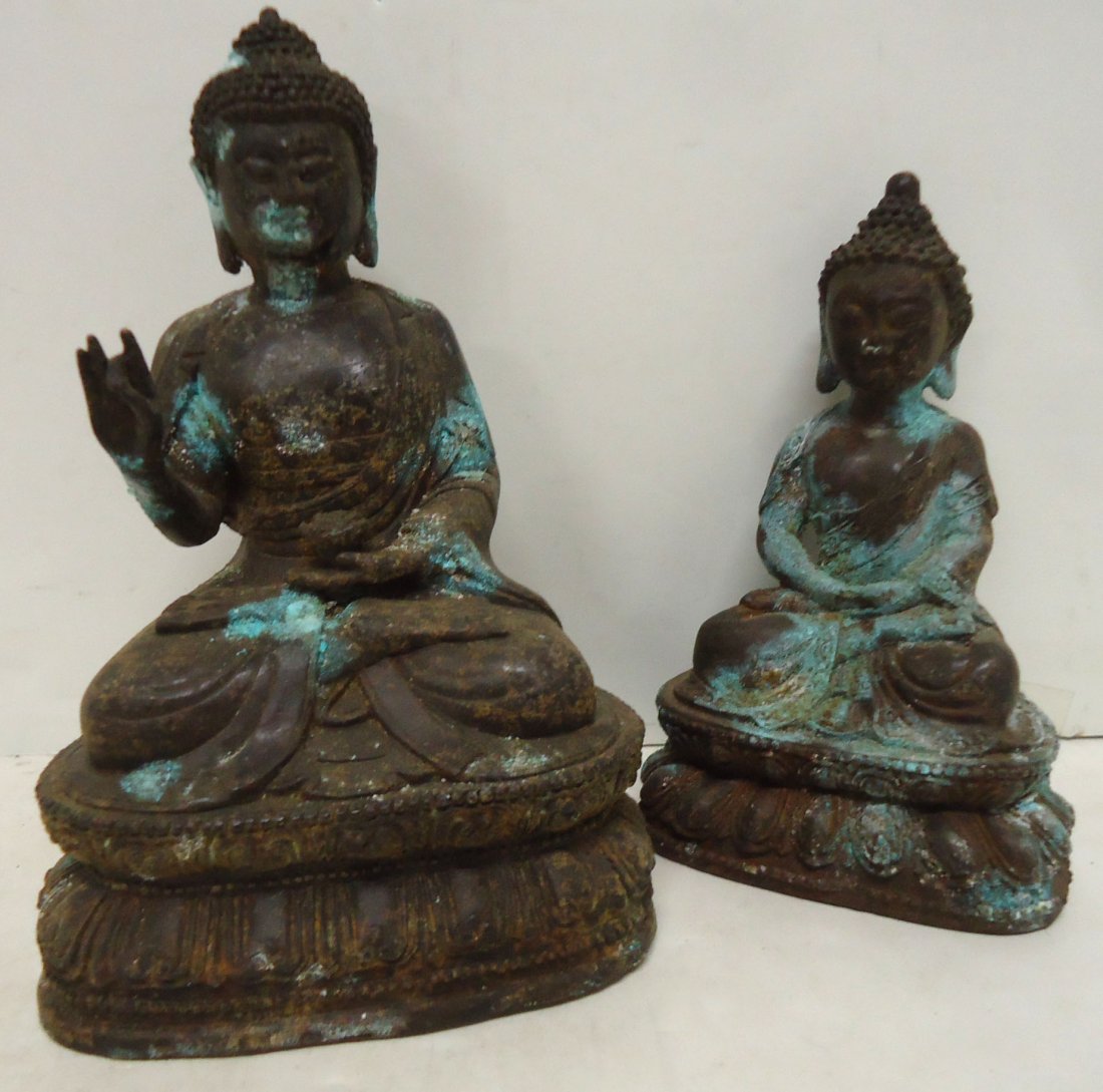2 Bronze Oriental Figures (1 of 10)