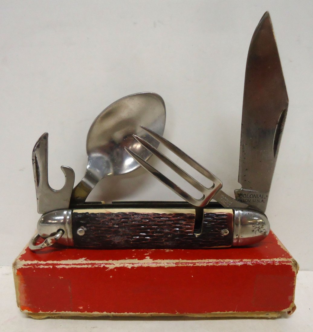 Colonial Scout/Survival Pocket Knife N.I.B. (1 of 3)
