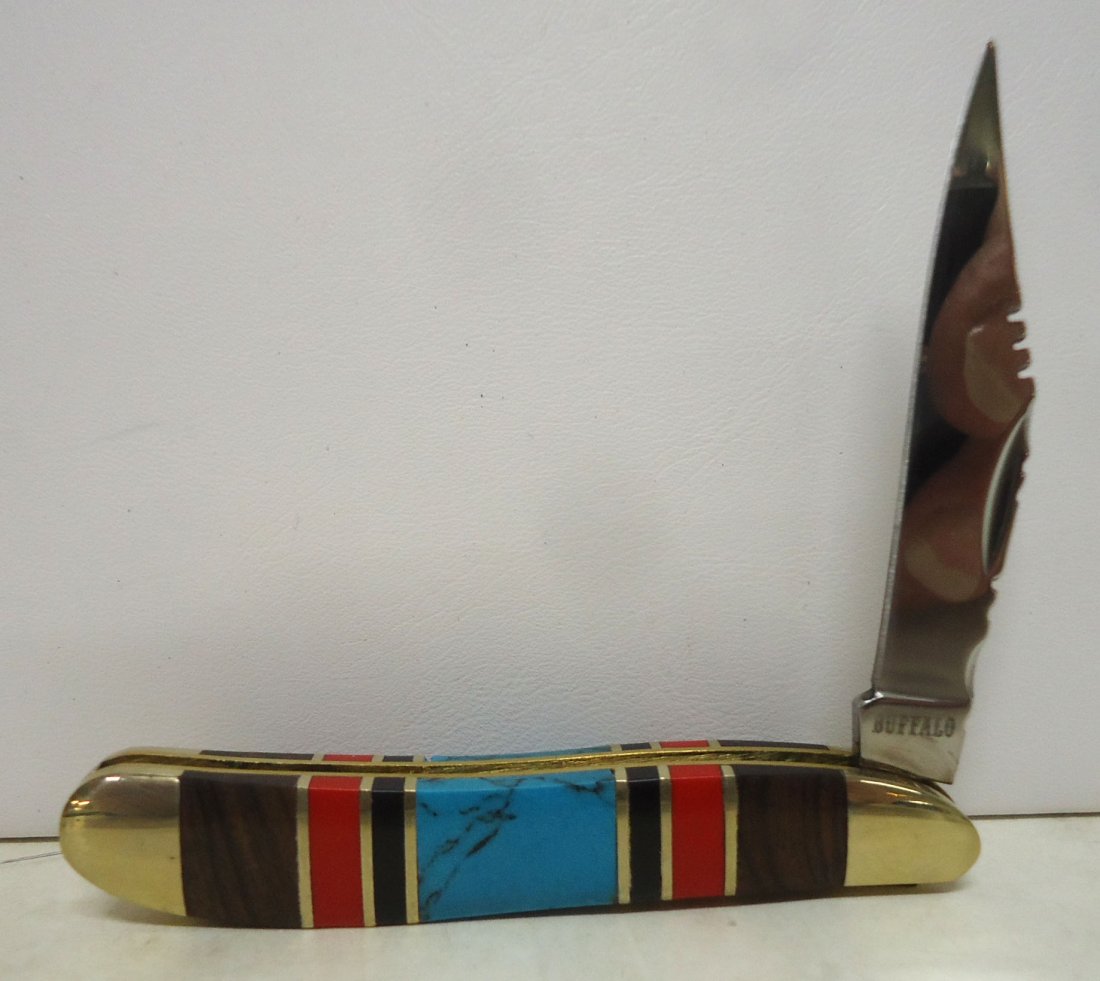 Multi Stone Inlaid Pocket Knife (1 of 5)