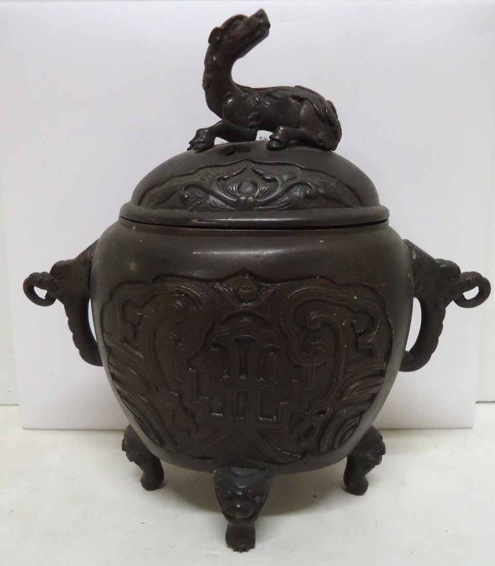 Bronze Oriental Urn (1 of 6)