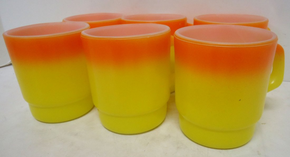 Set of 6 Fire King Cups (1 of 4)