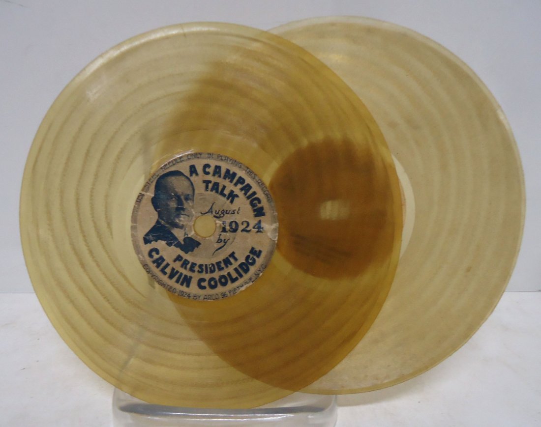 1924 Record by President Calvin Coolidge: A Campaign Talk" August 1924 by President Calvin Coolidge 4 3/4