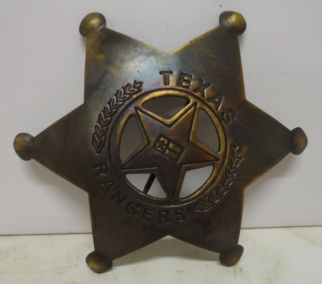 Brass Texas Ranger Badge Modern (1 of 3)