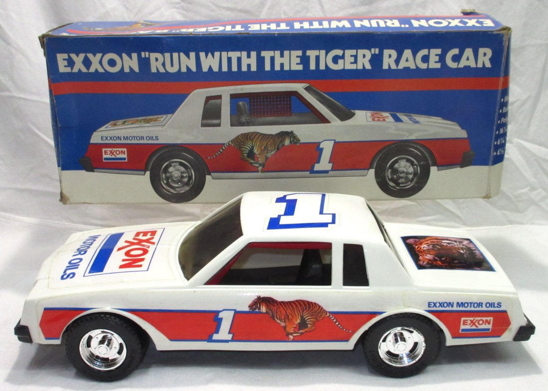 Exxon " Run With The Tiger" Race Car: 16" L , Orig. Box