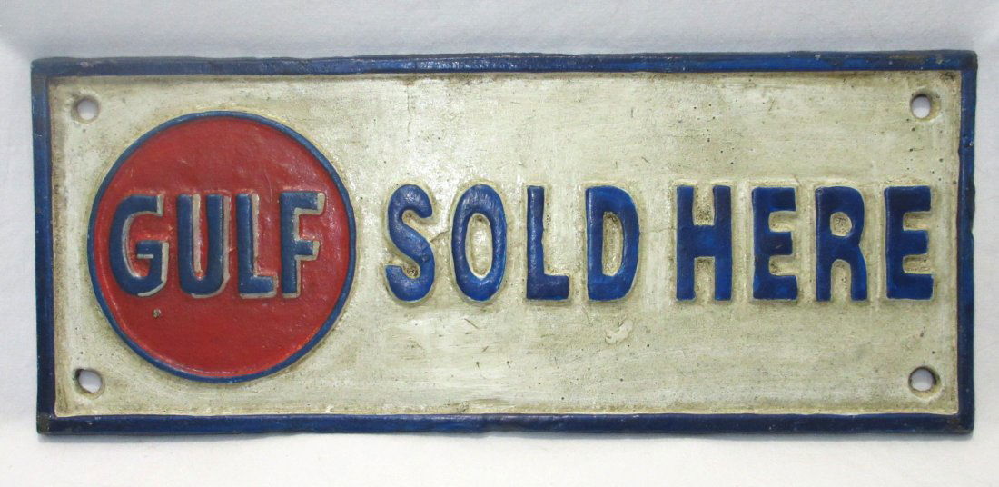 Cast Iron Gulf Sign Modern (1 of 2)
