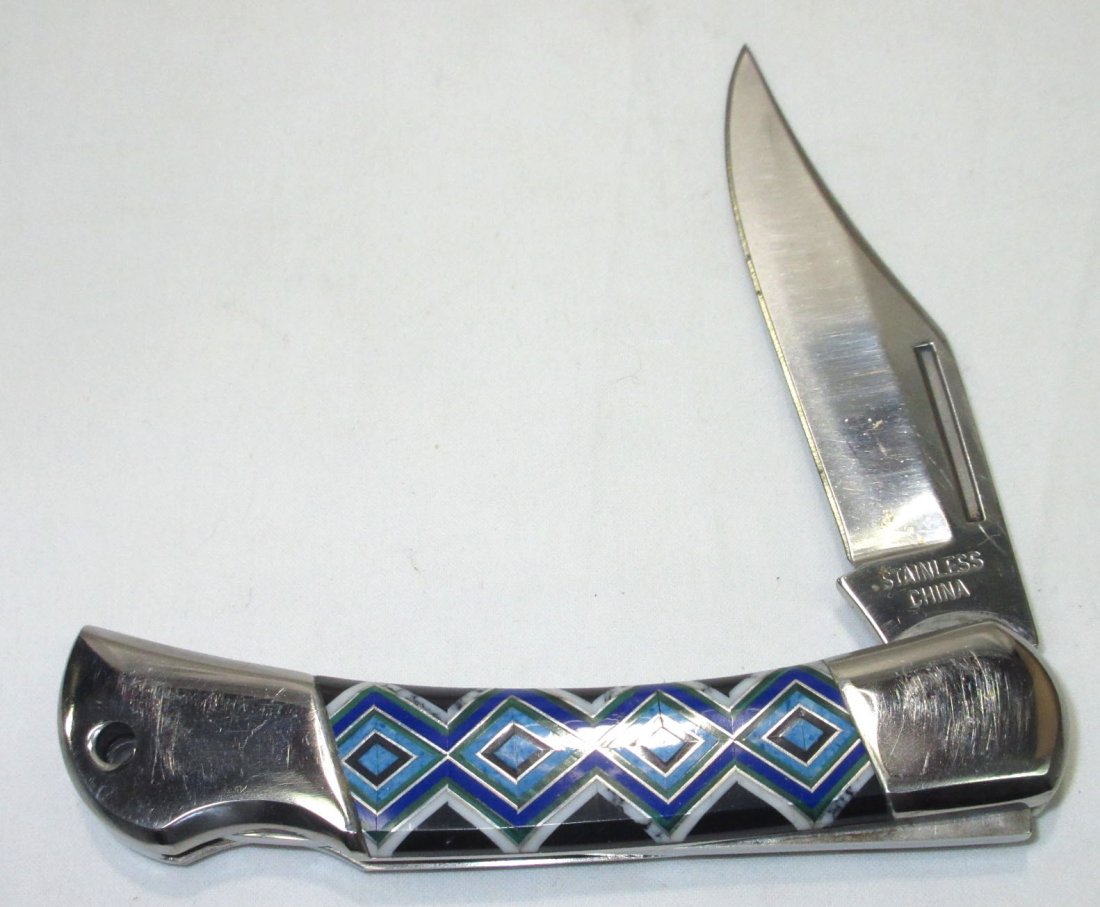 Turquoise Handle Pocket Knife (1 of 3)