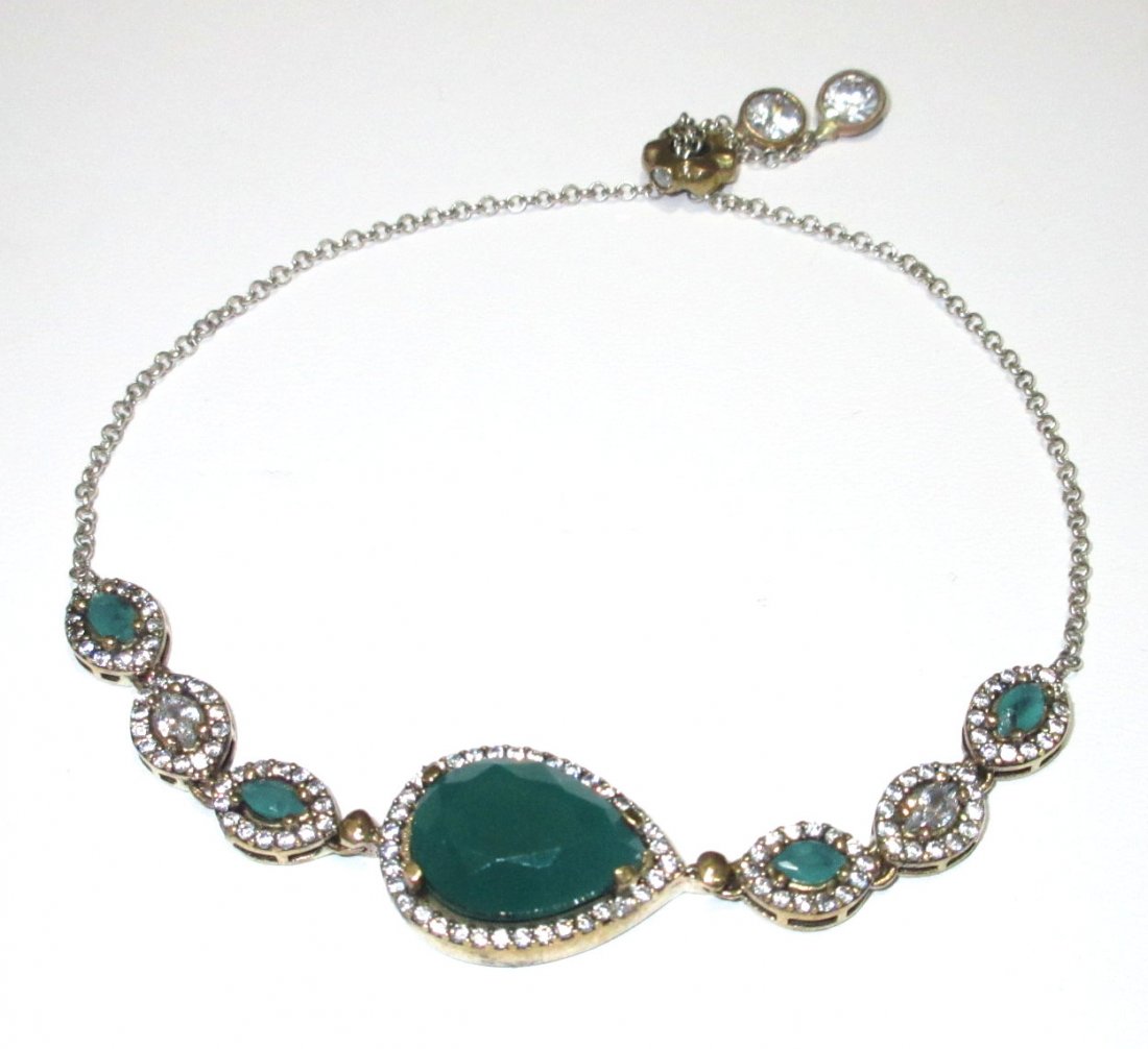 Sterling & Emerald Bracelet (1 of 2)