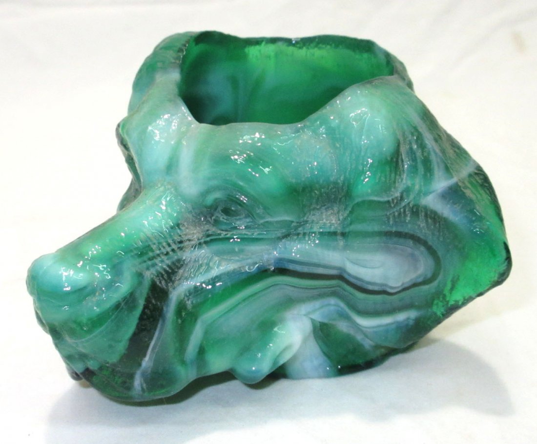 Slag Glass Dog Toothpick Holders (1 of 4)
