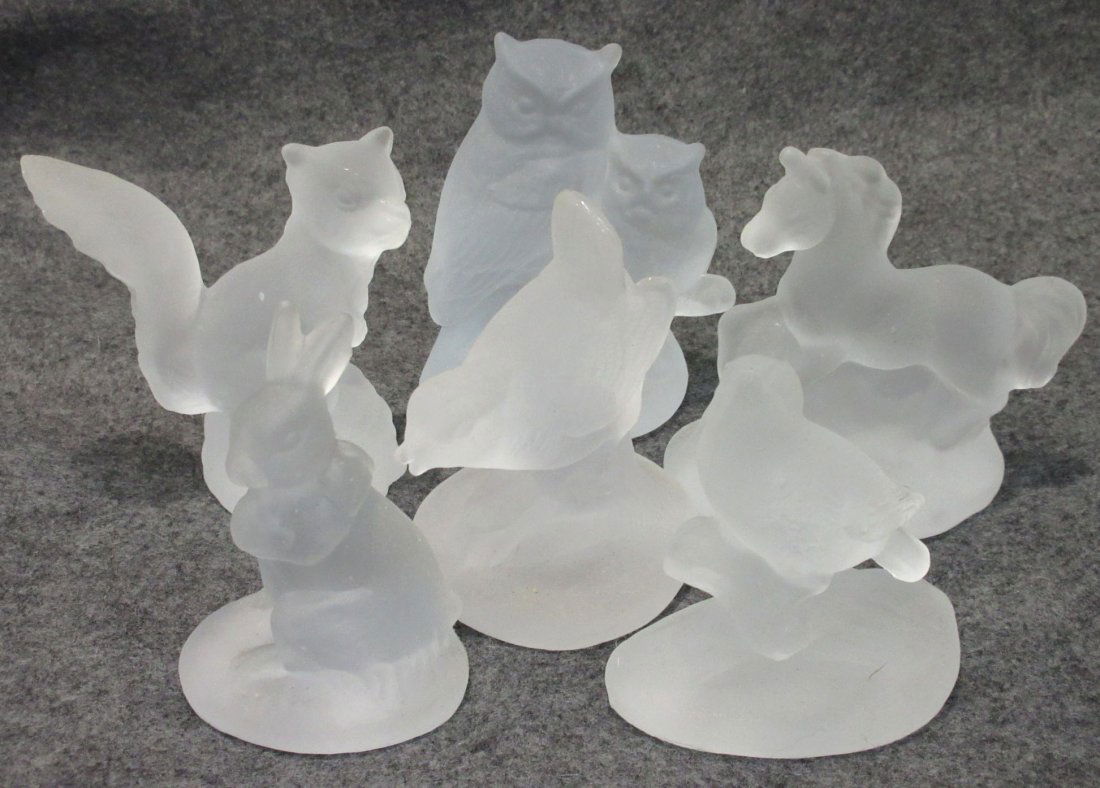 6 Glass Animal Paperweights (1 of 4)