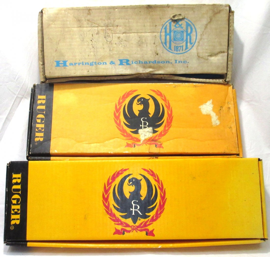 3 Orig. Boxes Ruger & H&R Pistols (1 of 7)