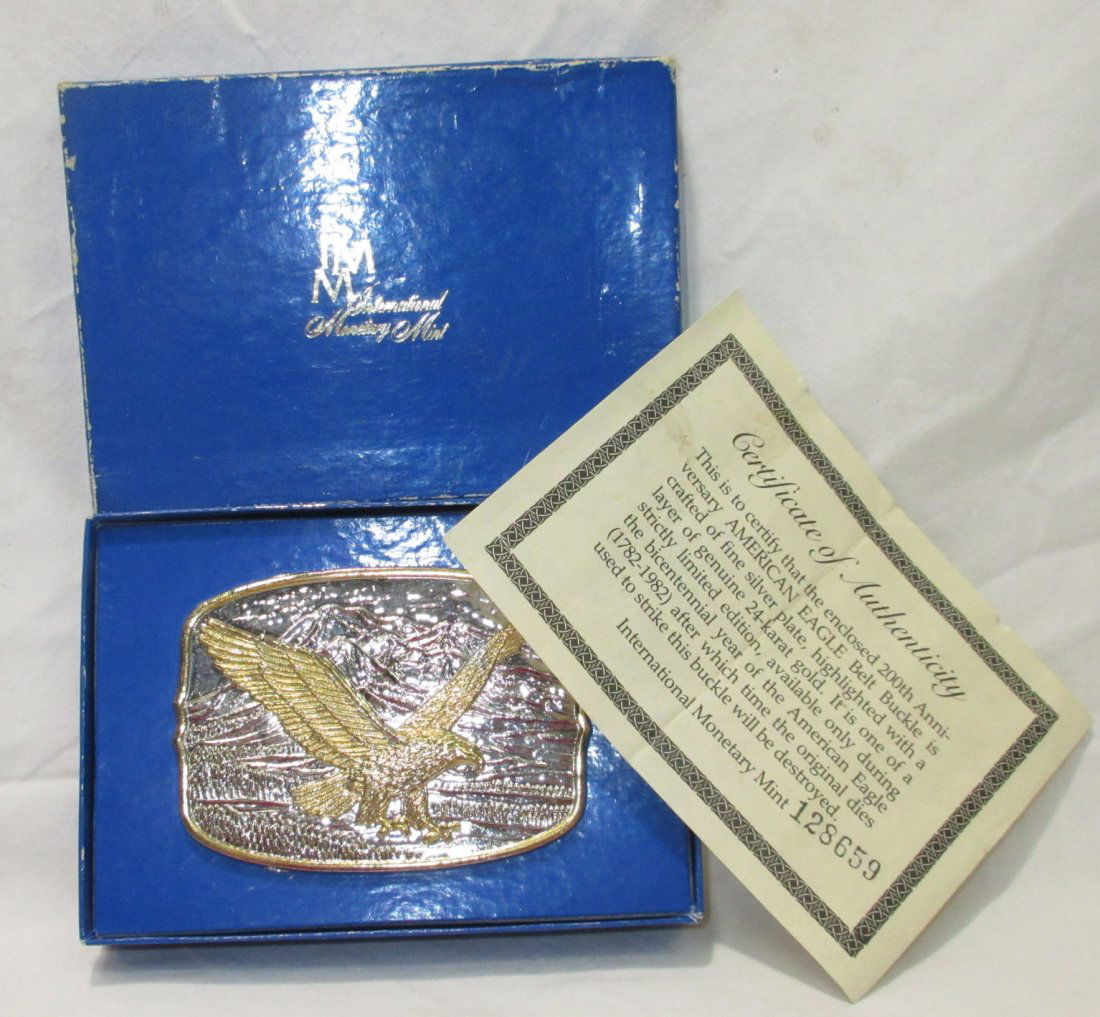 Bicentennial American Eagle Buckle NIB (1 of 4)