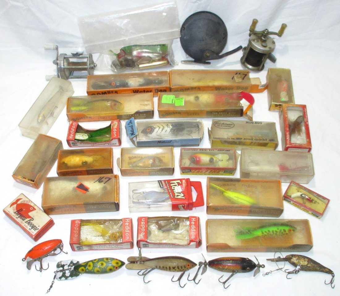 Lot of Fishing Lures: & reels