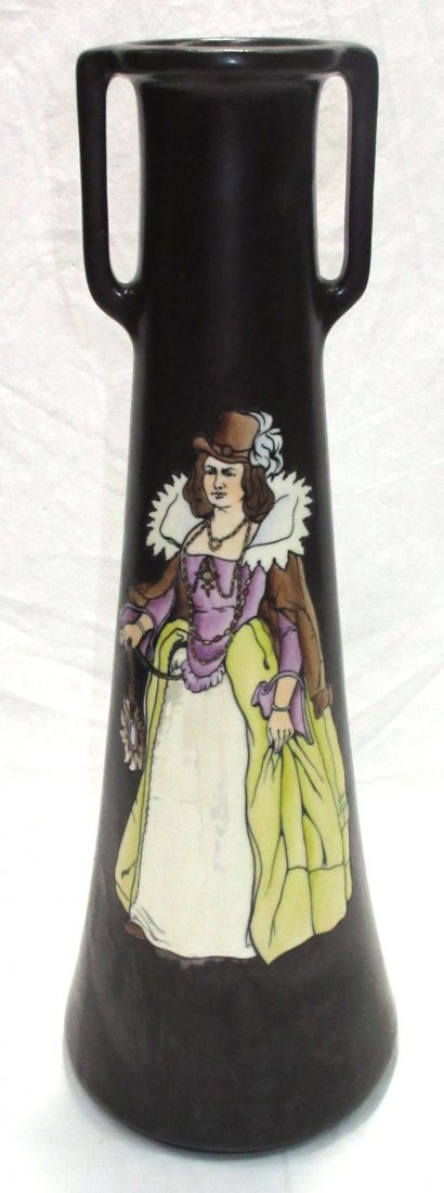 Teplitz Pottery Portrait Vase (1 of 6)