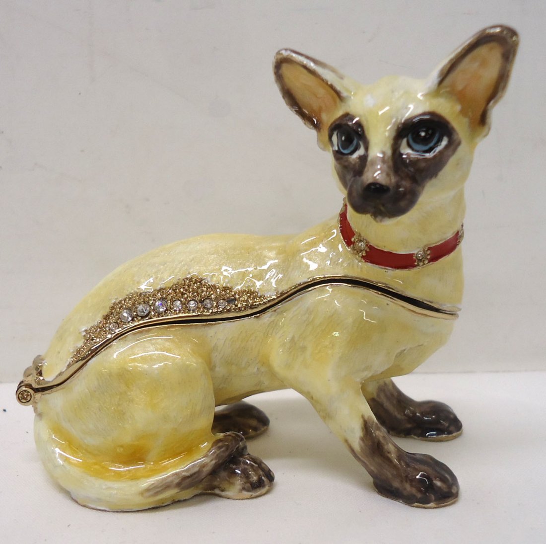 Enameled Siamese Cat Ring Box (1 of 4)
