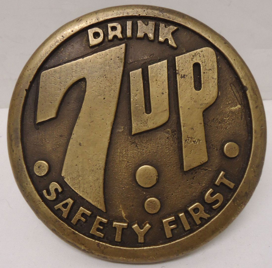 Modern Brass 7-Up Sidewalk Marker (1 of 3)