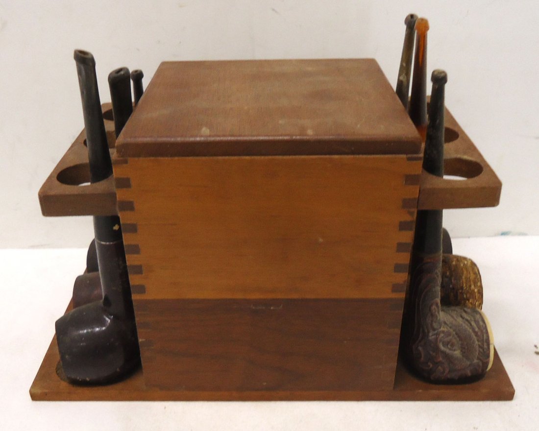 Wooden Humidor w/ 6 Pipes (1 of 5)