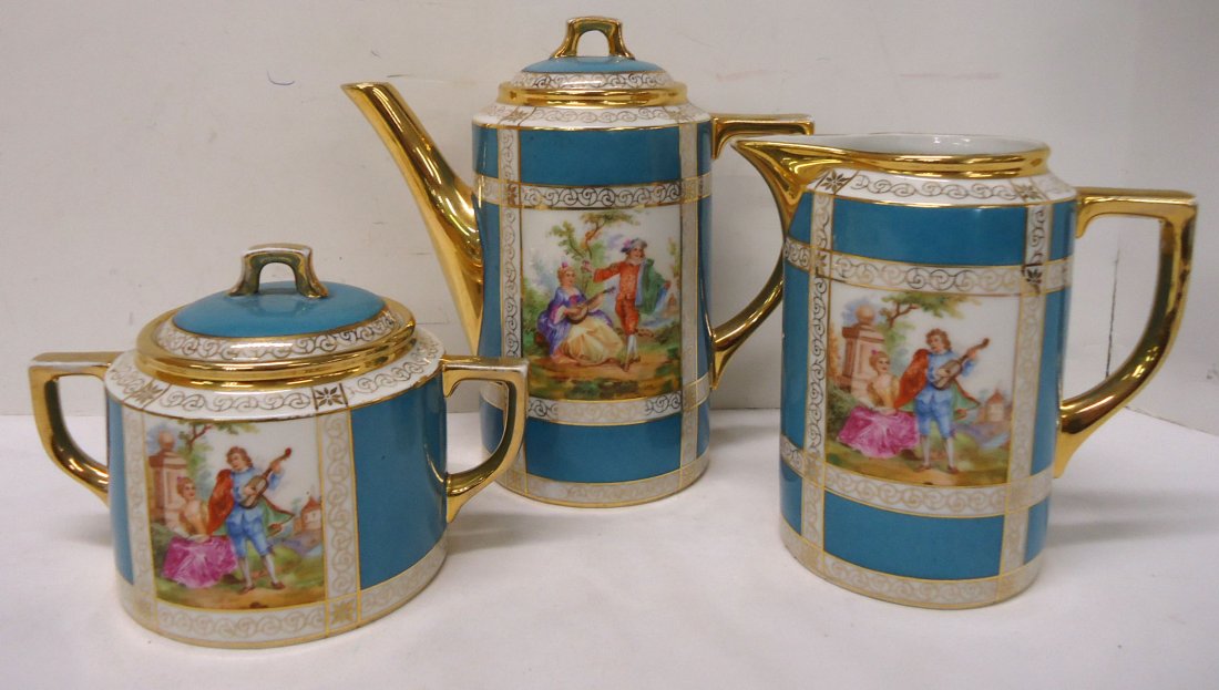 HP Porcelain 3pc Czech. Tea Set (1 of 8)