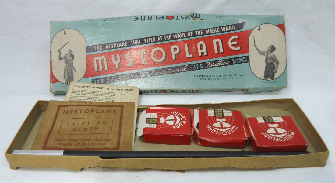 Toy Mastercraft Mystoplane Orig. Box: 19" x 6"