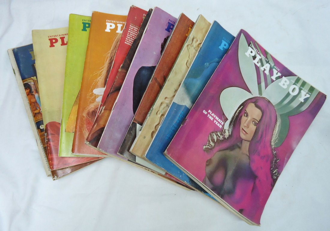 12 Playboy Magazines 1970 Complete (1 of 4)