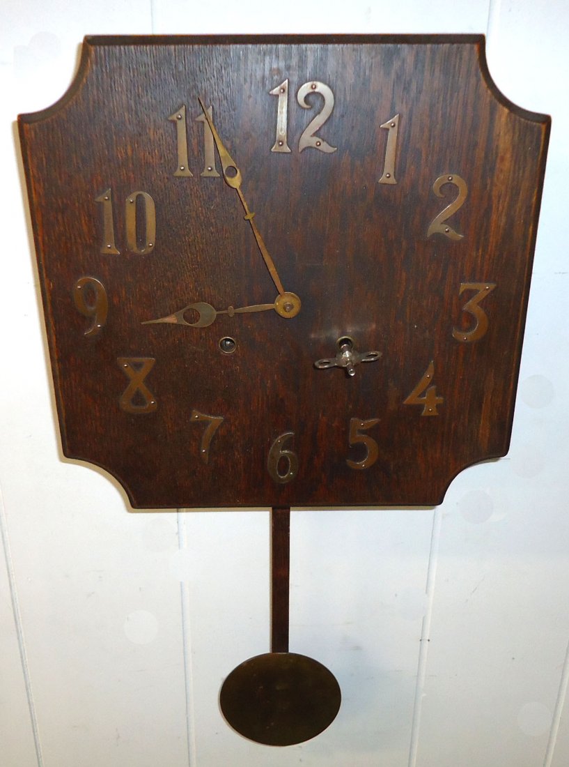 Mission Oak Wall Clock (1 of 5)