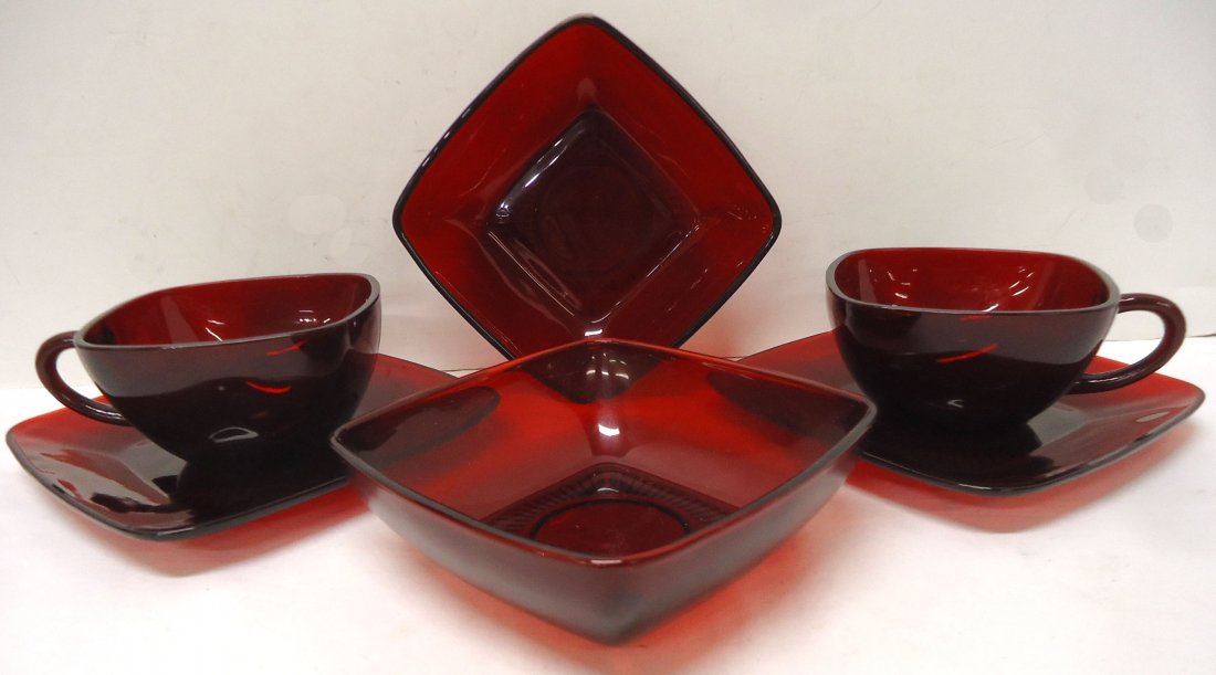2 Ruby Red Trio Set (6pc) (1 of 4)