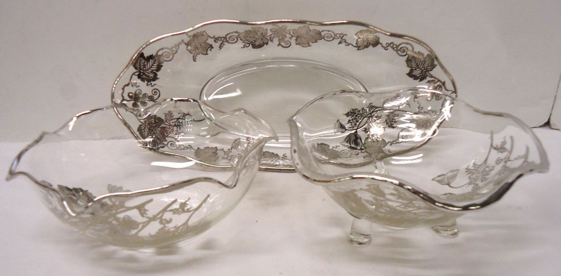 3pc Silver Overlay Glasses (1 of 7)