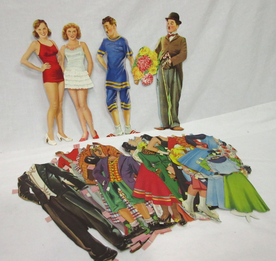 Paulette Goddard & Charlie Chaplin Paper Dolls (1 of 3)