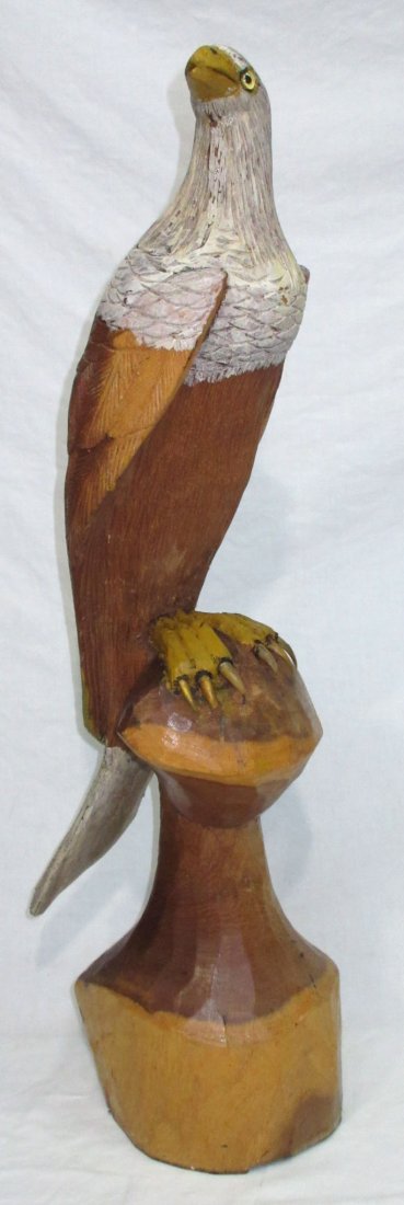 Folk Art Carved Wooden Eagle (1 of 5)