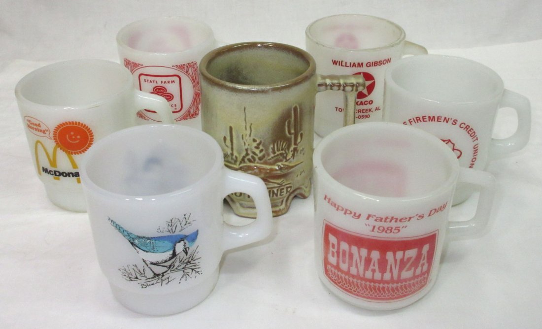 6 Fire King & Other Advertising Cups (1 of 5)