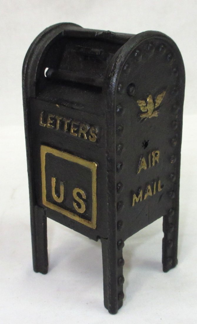 Modern C.I. Mail Box Still Bank (1 of 4)