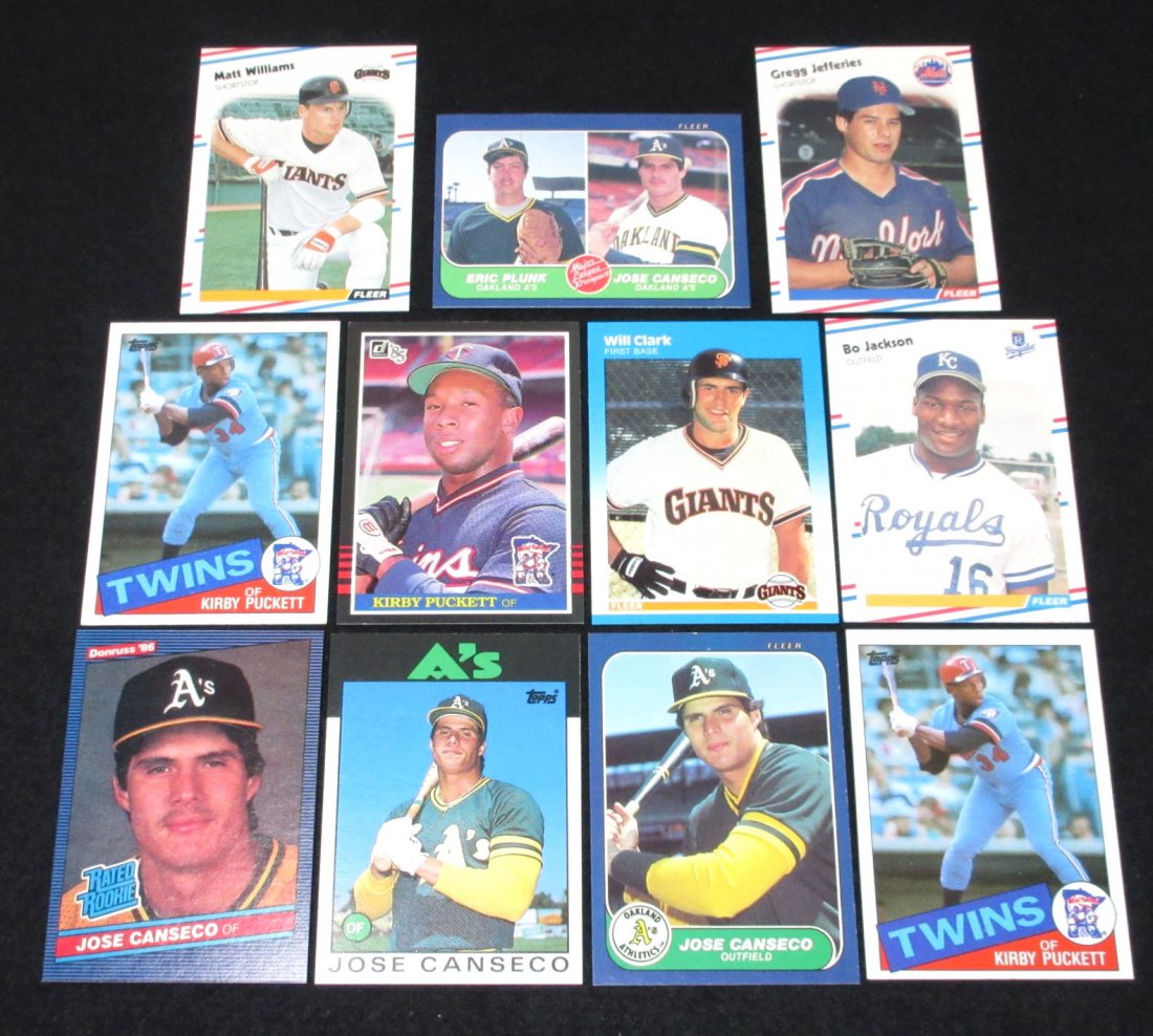 11 All Star R.C.: (4)'86 Canseco, (3) '85 Puckett, '87 Will Clark, '88 Jefferiers, '88 Matt Williams