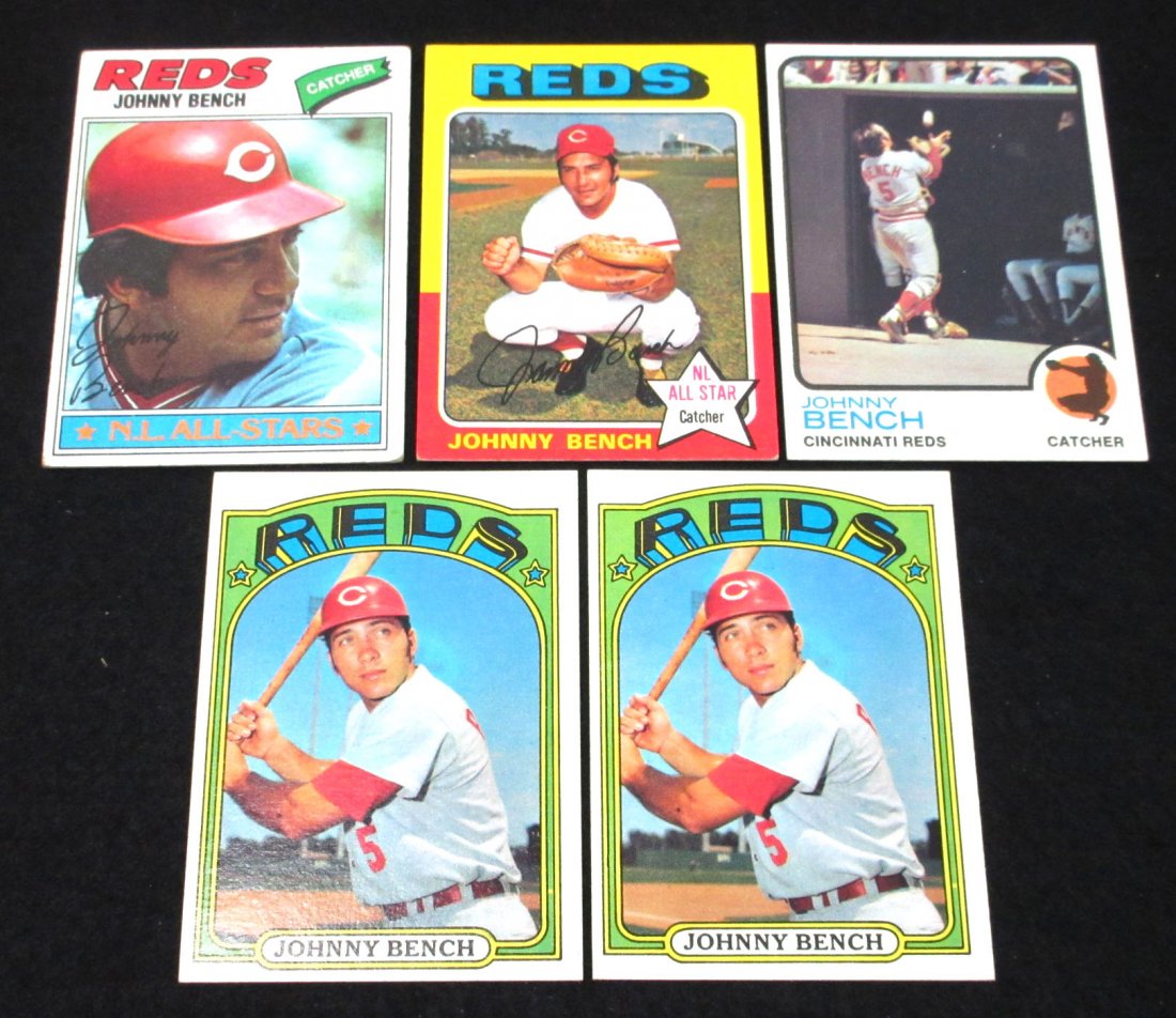 5 Johnny Bench: (2) '72, '73, 75, '77