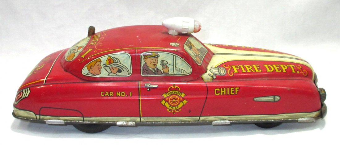 Marx Keywind Fire Dept. Chief Car (1 of 6)
