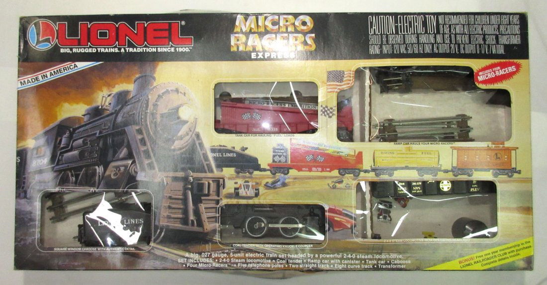 Rare 1989 Lionel micro Racers Express Set