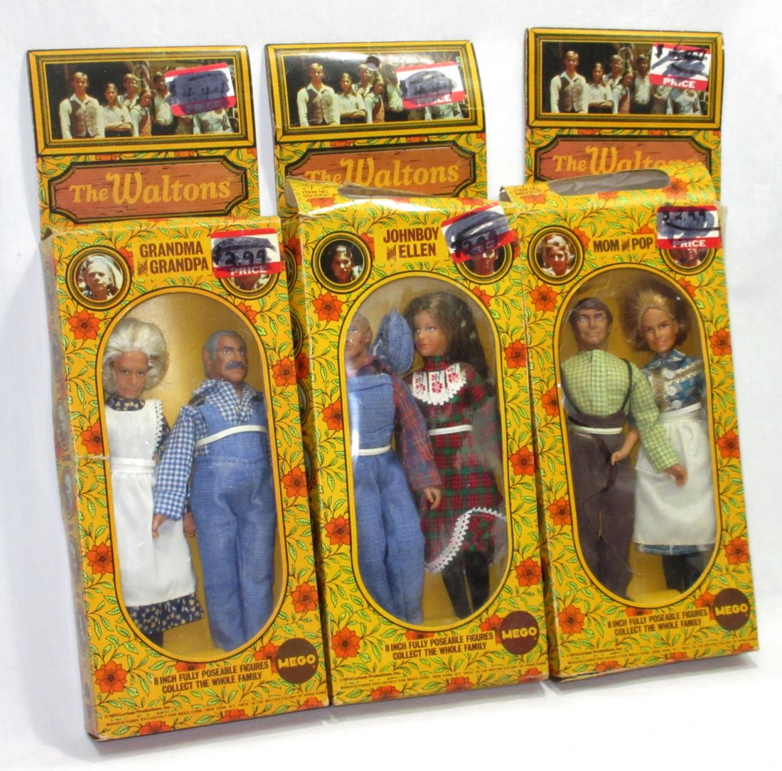 1974 Mego the Waltons NIB: 8" Figures