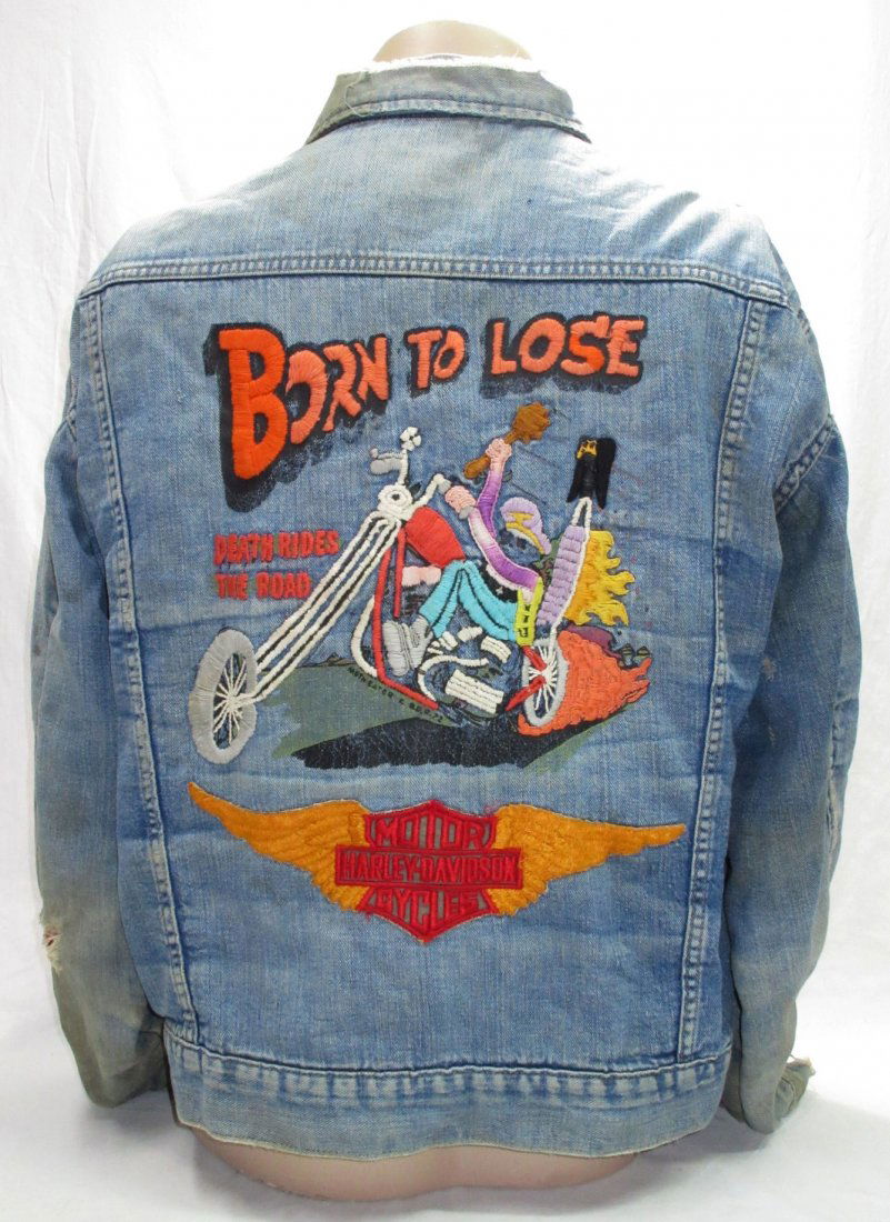 Harley Davidson Denim Levi Jacket (1 of 6)