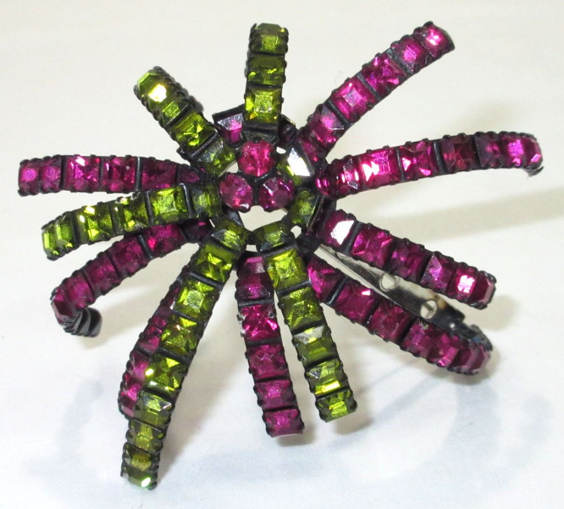 Fabulous Vendome Firework Rhin. Brooch (1 of 4)