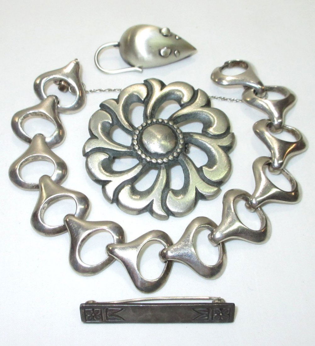 Mid Century Modern Sterling Sgnd. Jewelry (1 of 10)