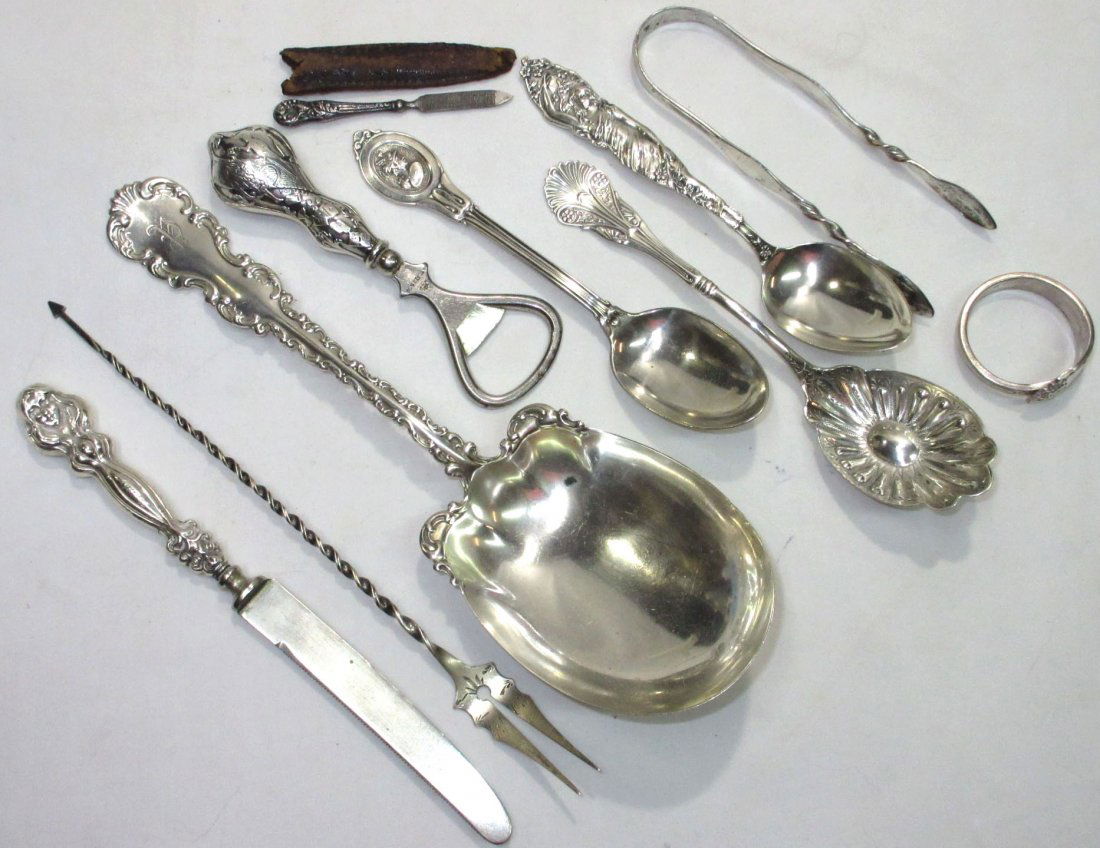 7 Sterling Assorted Spoons, etc. (1 of 10)