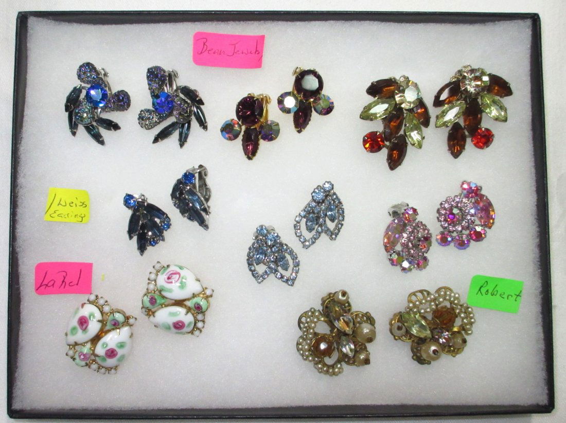 8 Pr.'s Designer Sgnd. Earrings (1 of 9)